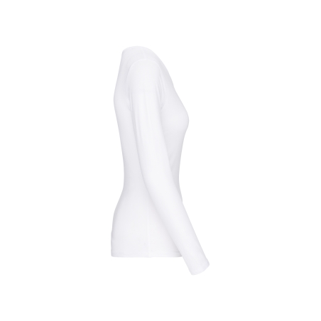 T-shirt col rond manches longues femme