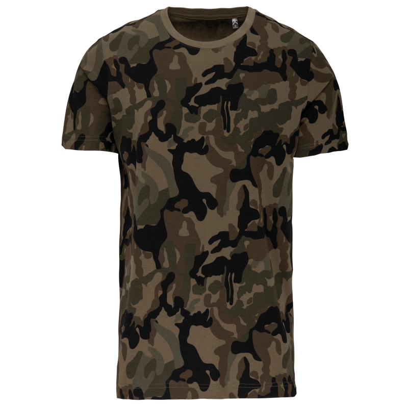 T-shirt camo manches courtes homme