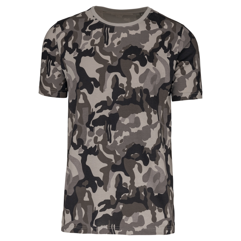 T-shirt camo manches courtes homme