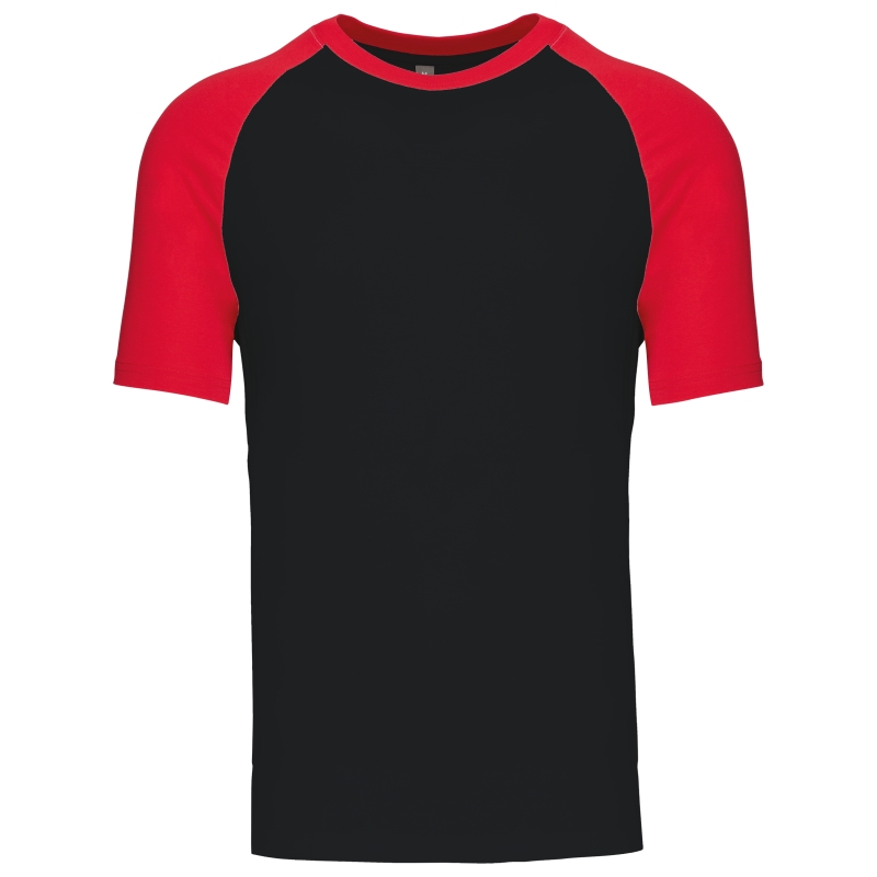 Baseball  t-shirt bicolore manches courtes