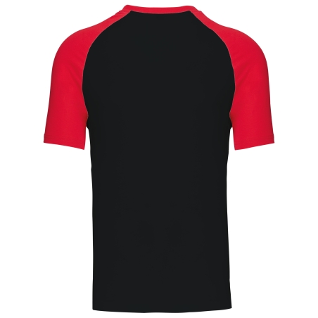 Baseball  t-shirt bicolore manches courtes
