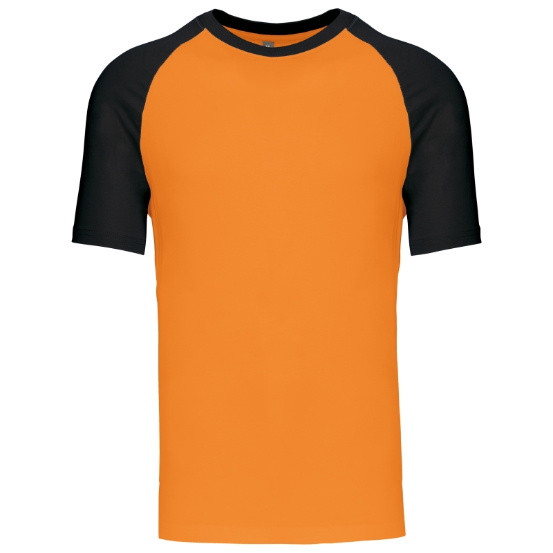 Baseball  t-shirt bicolore manches courtes