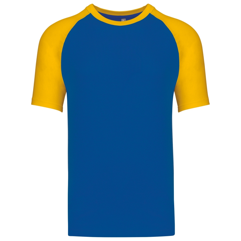 Baseball  t-shirt bicolore manches courtes