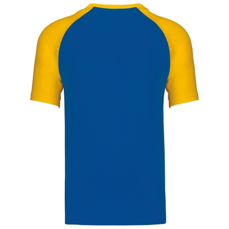Baseball  t-shirt bicolore manches courtes