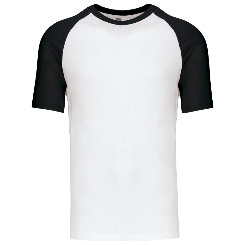 Baseball  t-shirt bicolore manches courtes
