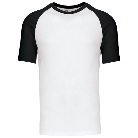 Baseball  t-shirt bicolore manches courtes