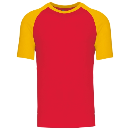 Baseball  t-shirt bicolore manches courtes