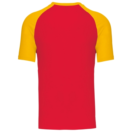 Baseball  t-shirt bicolore manches courtes