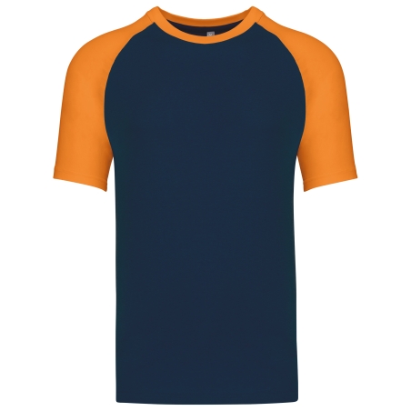 Baseball  t-shirt bicolore manches courtes