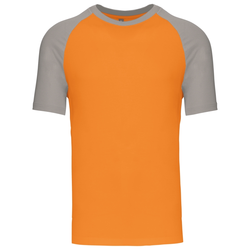 Baseball  t-shirt bicolore manches courtes