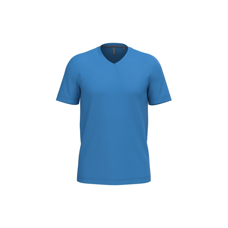 T-shirt col V manches courtes