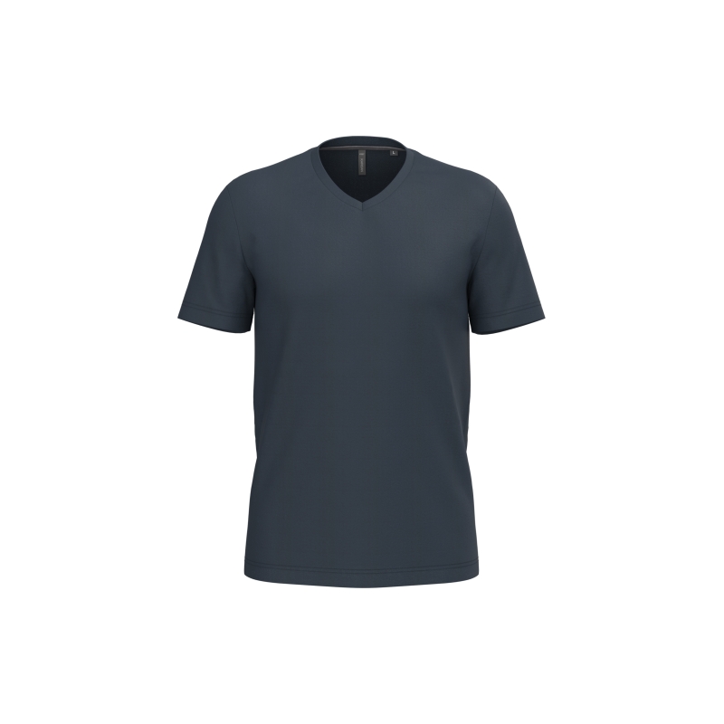 T-shirt col V manches courtes