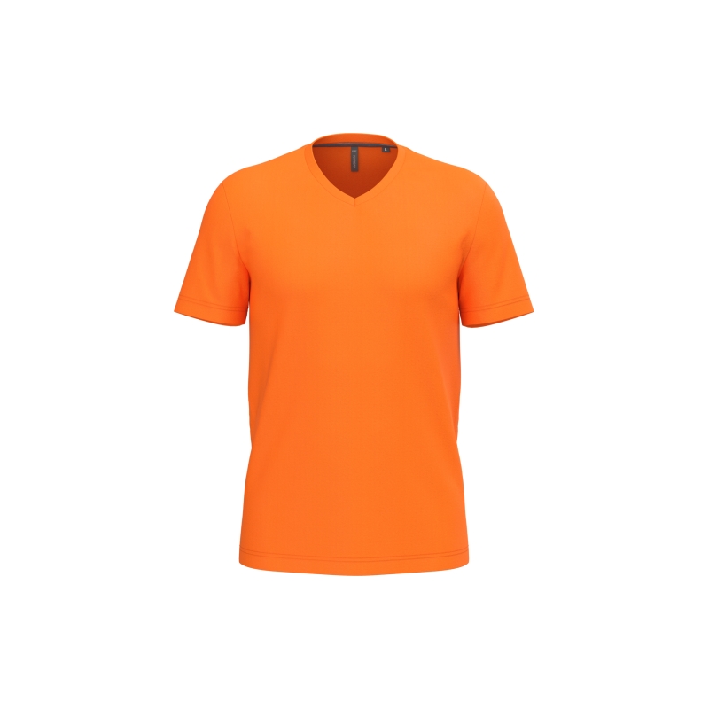 T-shirt col V manches courtes