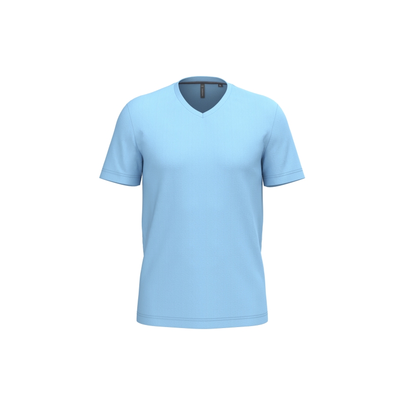 T-shirt col V manches courtes