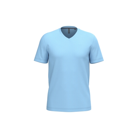 T-shirt col V manches courtes