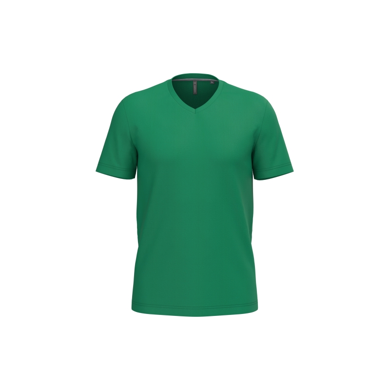T-shirt col V manches courtes