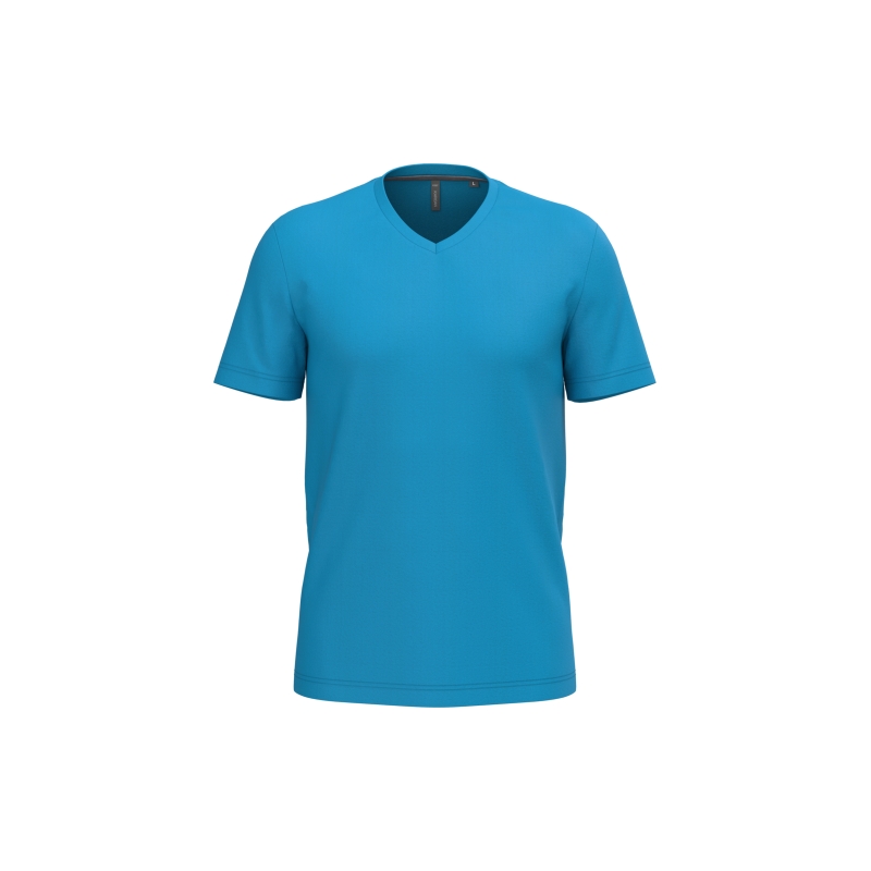 T-shirt col V manches courtes