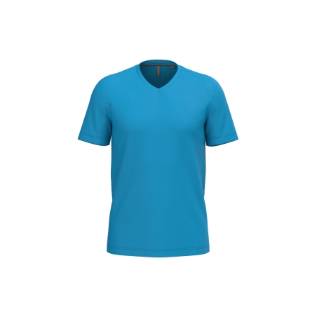 T-shirt col V manches courtes