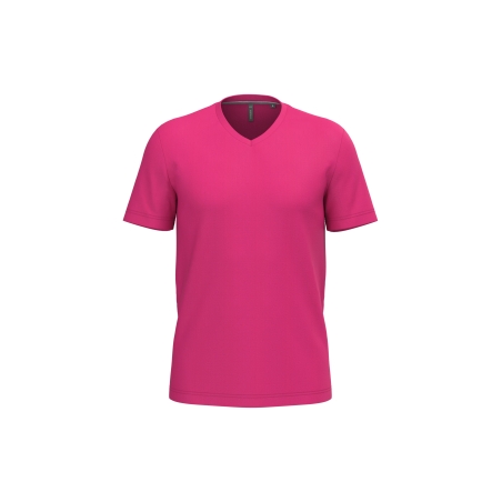 T-shirt col V manches courtes