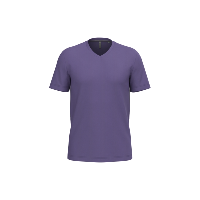 T-shirt col V manches courtes
