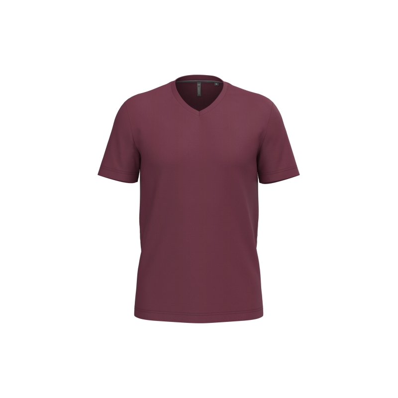 T-shirt col V manches courtes
