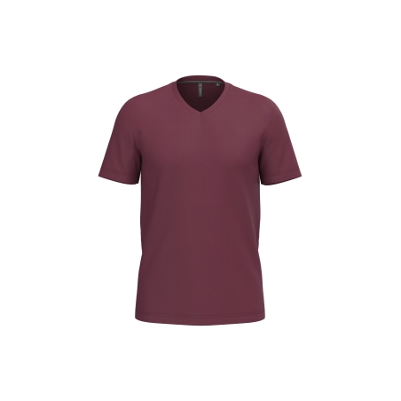 T-shirt col V manches courtes
