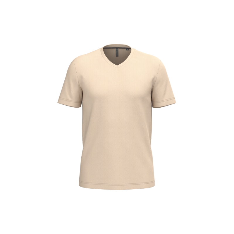 T-shirt col V manches courtes