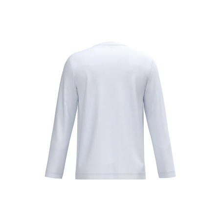 T-shirt col V manches longues