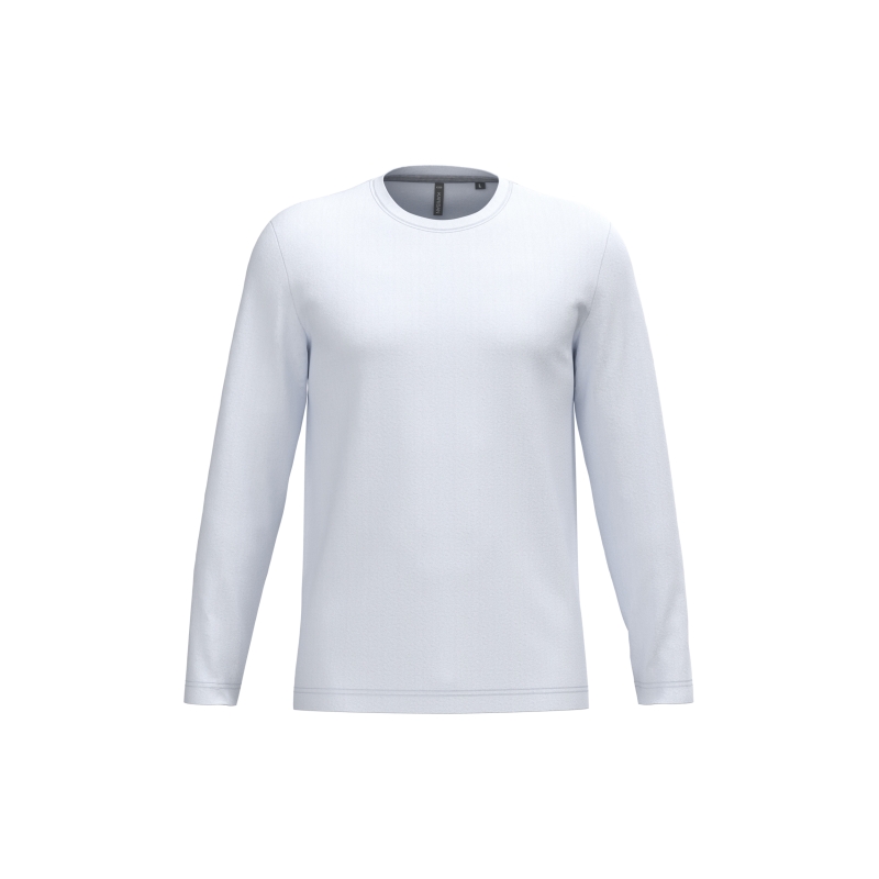 T-shirt col rond manches longues homme