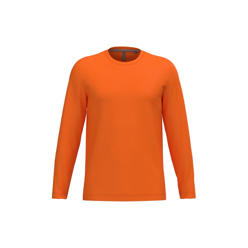 T-shirt col rond manches longues homme