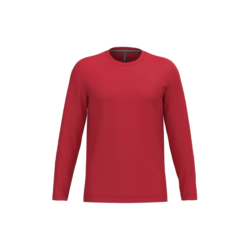 T-shirt col rond manches longues homme