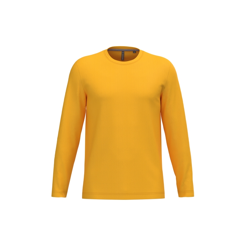 T-shirt col rond manches longues homme
