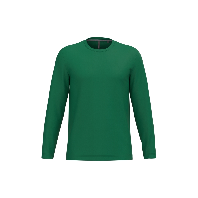 T-shirt col rond manches longues homme