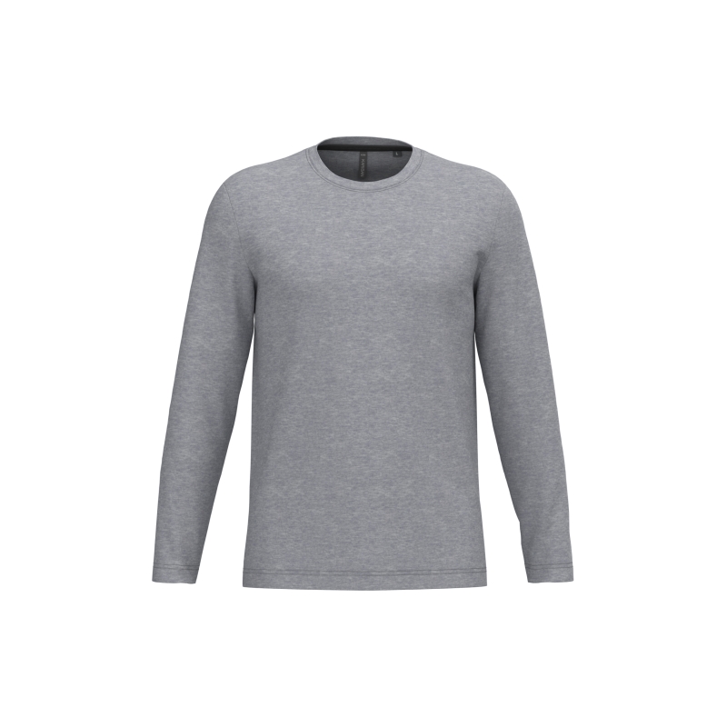 T-shirt col rond manches longues homme