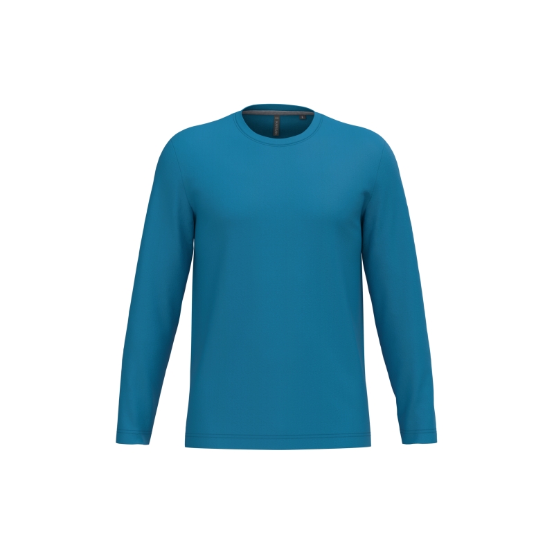 T-shirt col rond manches longues homme
