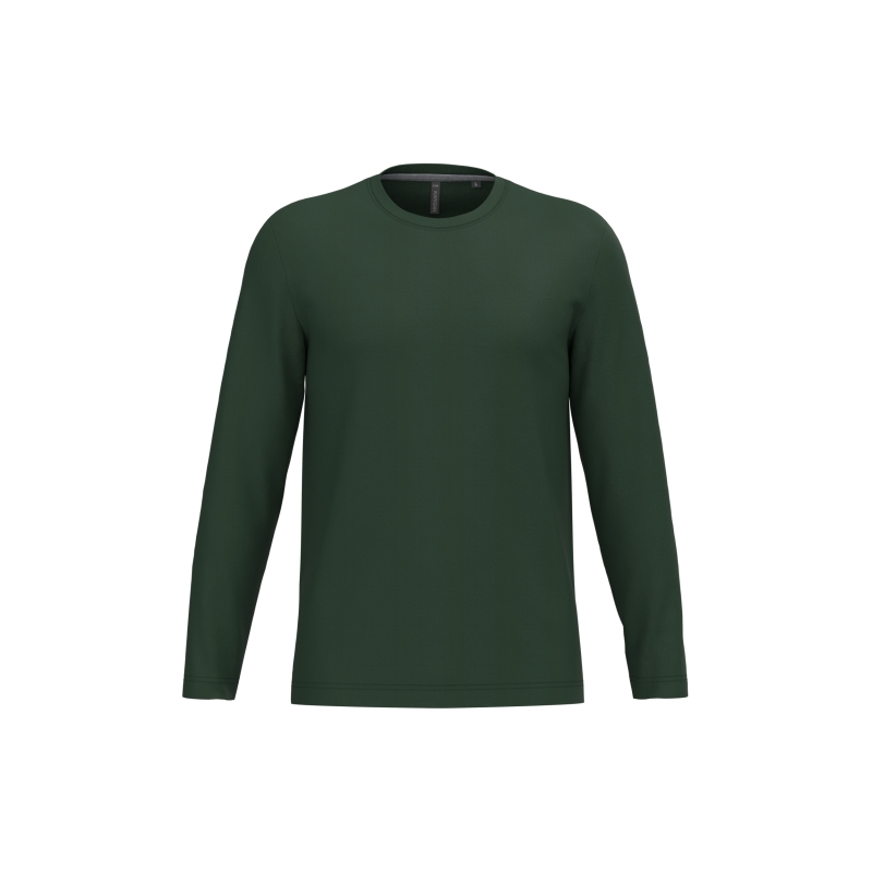 T-shirt col rond manches longues homme
