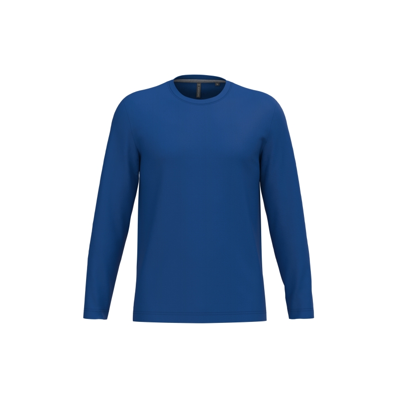 T-shirt col rond manches longues homme