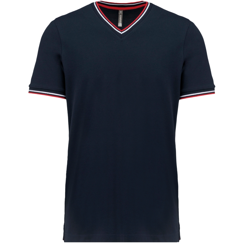 T-shirt maille piquée col V homme