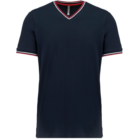 T-shirt maille piquée col V homme
