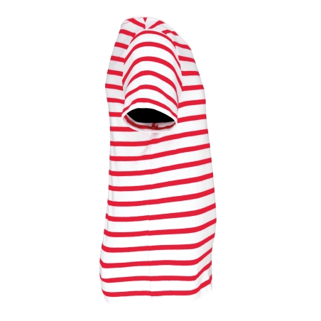 T-shirt rayé marin avec poche manches courtes enfant