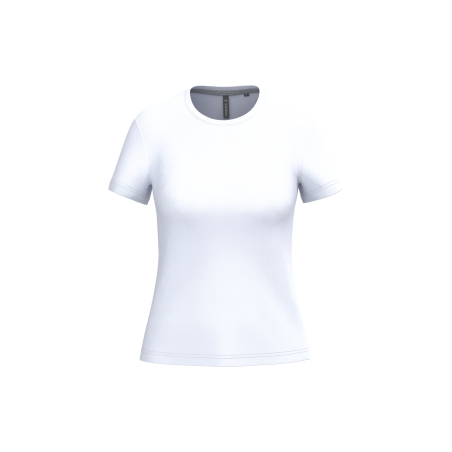 T-shirt col rond manches courtes femme
