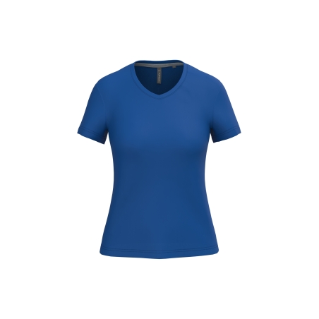 T-shirt col V manches courtes femme
