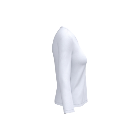 T-shirt col V manches longues femme