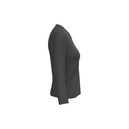 T-shirt col V manches longues femme