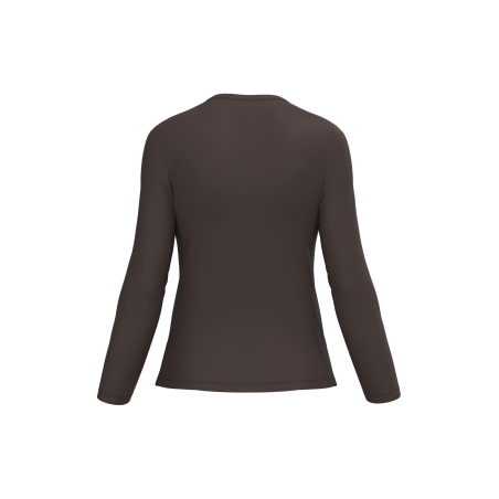T-shirt col V manches longues femme
