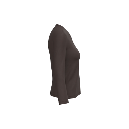 T-shirt col V manches longues femme