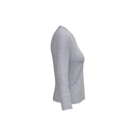 T-shirt col V manches longues femme