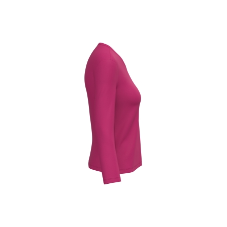 T-shirt col V manches longues femme