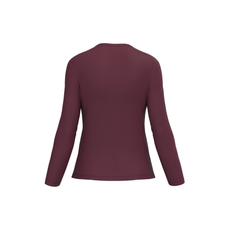 T-shirt col V manches longues femme