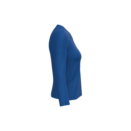 T-shirt col V manches longues femme